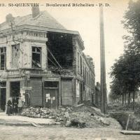 Saint-Quentin (Aisne) CPA 1914, le bld Richelieu