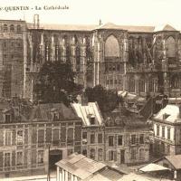 Saint-Quentin (Aisne) CPA 1914, la cathédrale
