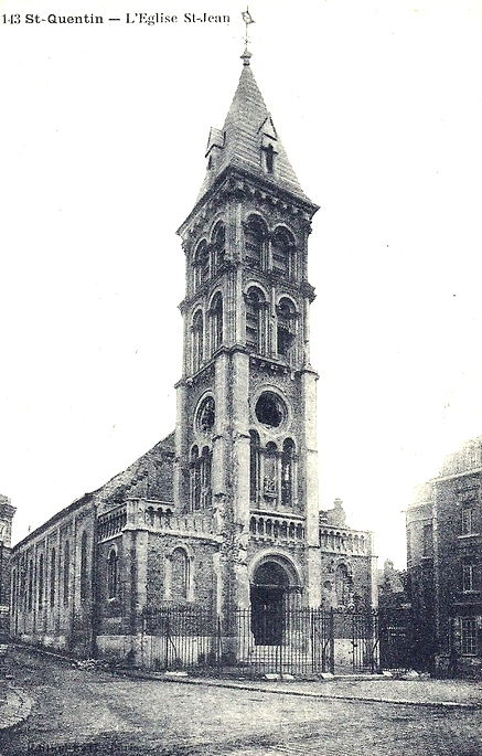 Saint-Quentin (Aisne) CPA l'église Saint Jean