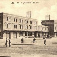 Saint-Quentin (Aisne) CPA la gare
