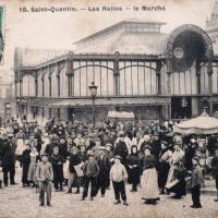 Saint-Quentin (Aisne) CPA la halle