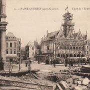 Saint-Quentin (Aisne) CPA 1914, l'Hôtel de ville