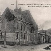 Saint-Quentin (Aisne) CPA 1914, l'Hôtel-Dieu