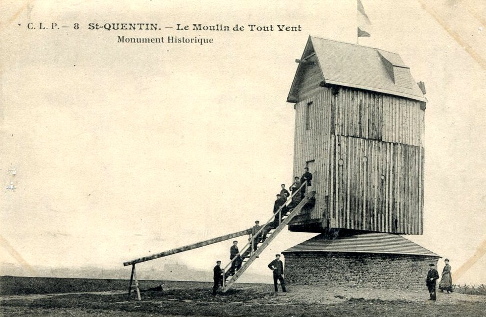 Saint-Quentin (Aisne) CPA le moulin de Touvent