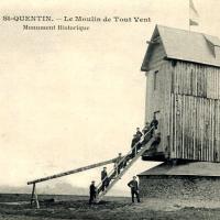 Saint-Quentin (Aisne) CPA le moulin de Touvent