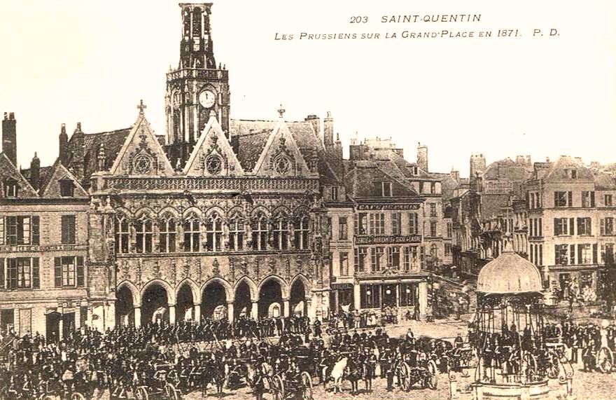 Saint-Quentin (Aisne) CPA occupation prussienne en 1871