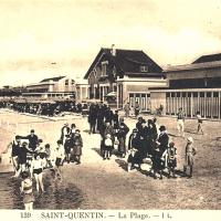 Saint-Quentin (Aisne) CPA la plage