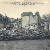 Saint-Quentin (Aisne) CPA 1914, la rue du gouvernement