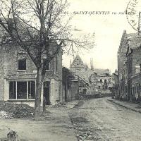 Saint-Quentin (Aisne) CPA ruines 1914