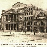 Saint-Quentin (Aisne) CPA 1914, le Théâtre