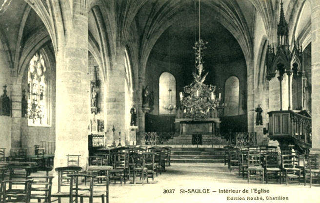 Saint-Saulge (Nièvre) L'église CPA