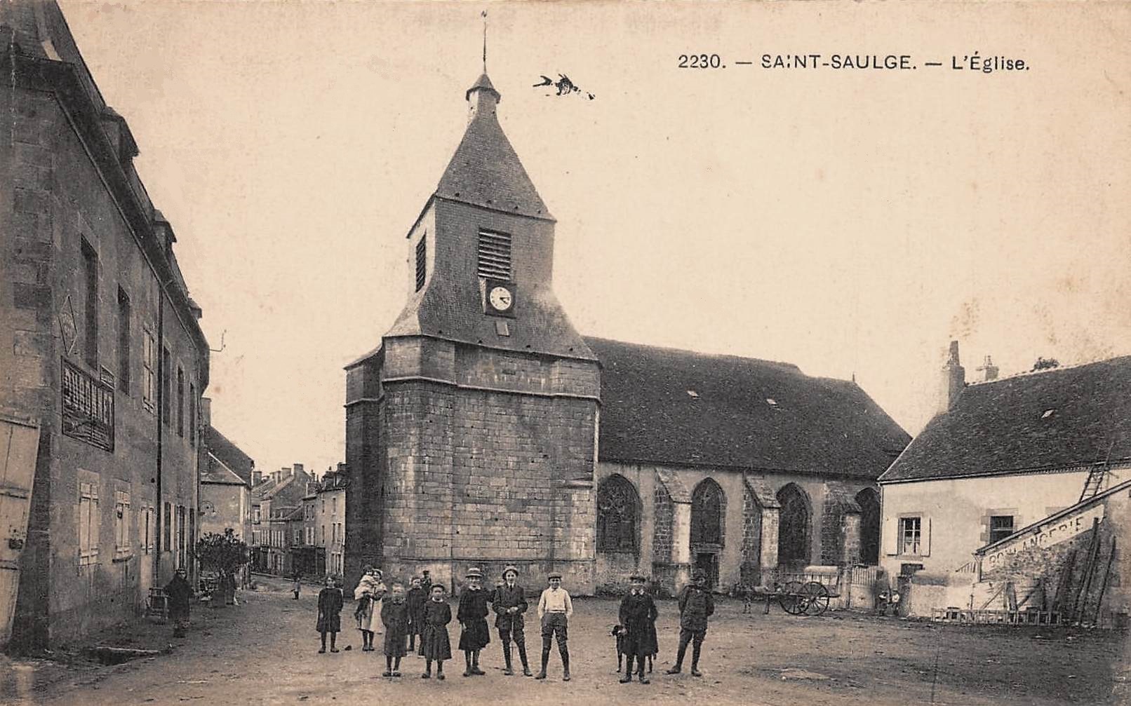 Saint-Saulge (Nièvre) L'église CPA