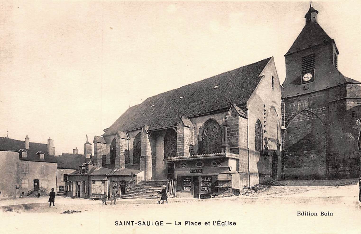 Saint-Saulge (Nièvre) L'église CPA