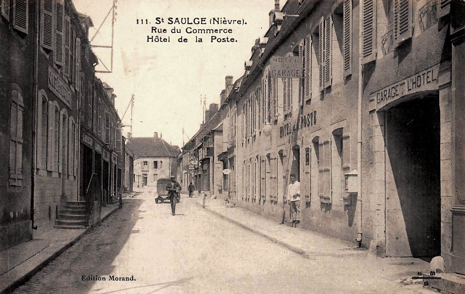 Saint-Saulge (Nièvre) L'Hôtel de la Poste CPA