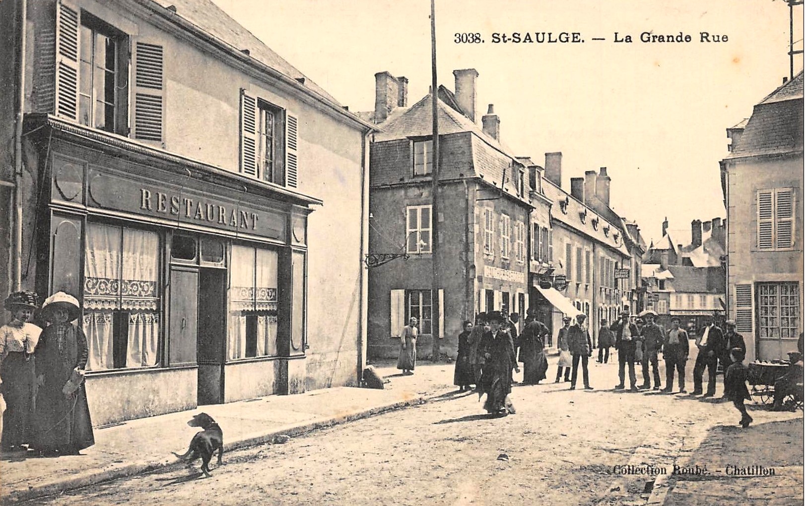 Saint-Saulge (Nièvre) La Grande Rue CPA