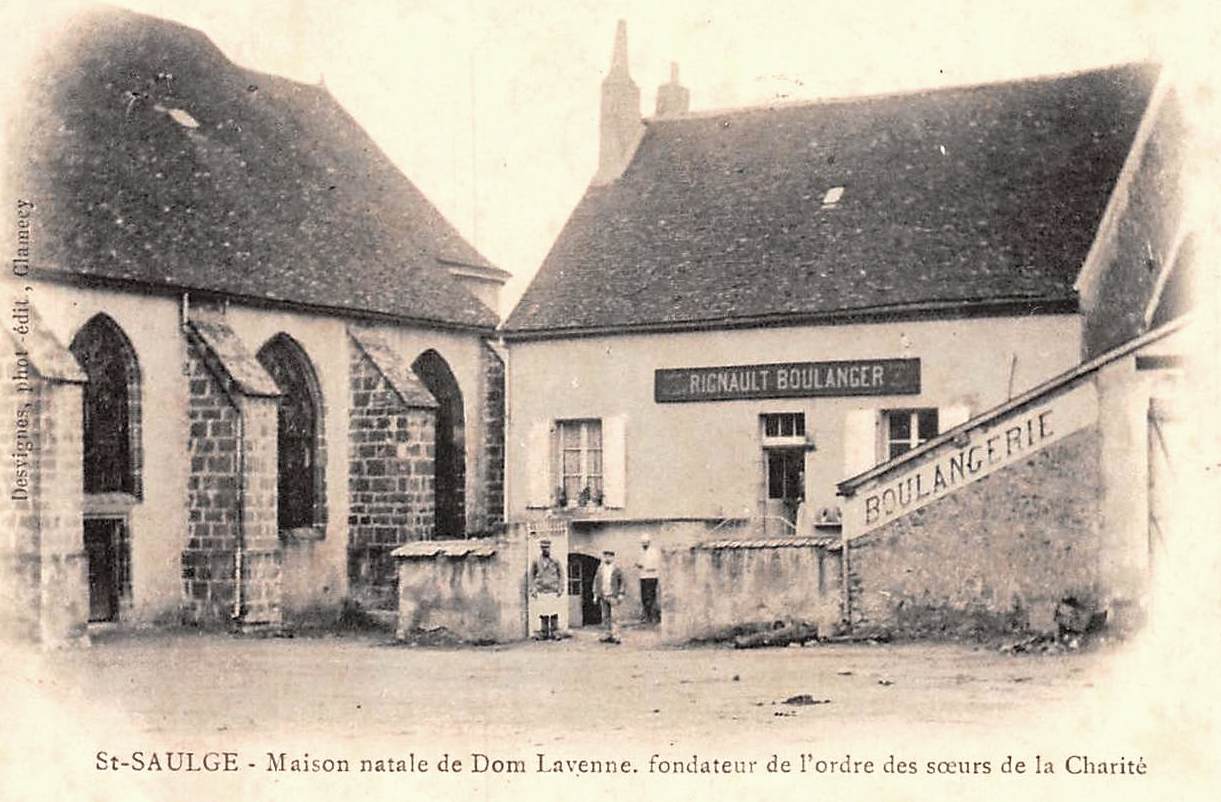 Saint-Saulge (Nièvre) La maison natale de Dom Laveyne CPA