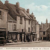La place de l'Eglise CPA
