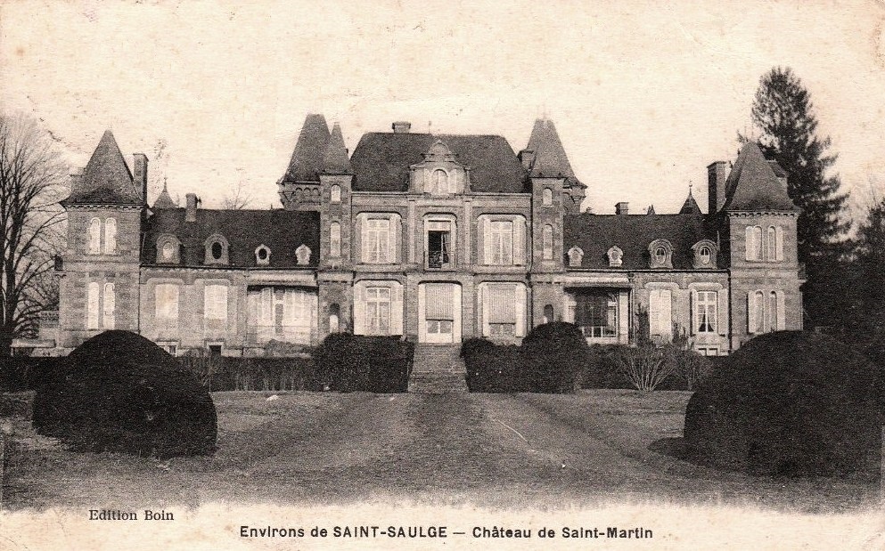 Saint-Saulge (Nièvre) Le château Saint-Martin CPA