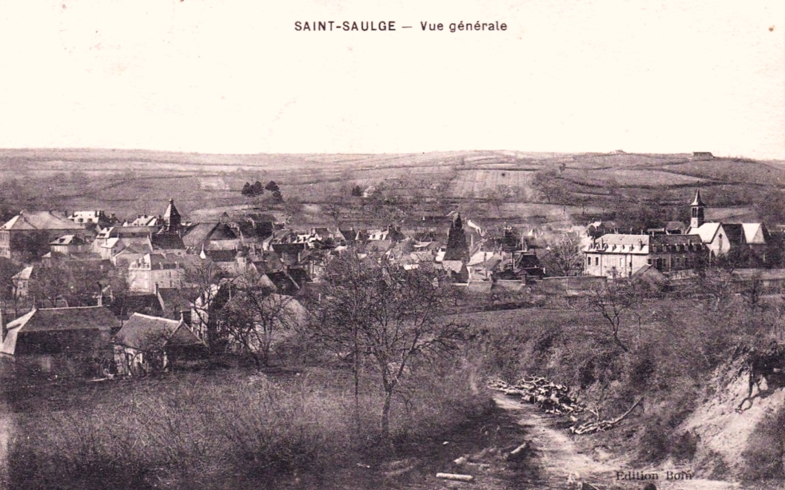 Saint-Saulge (Nièvre) Vue générale CPA