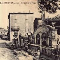 La fontaine de la Vierge (cpa)