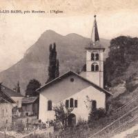 L'église de Salins en 1903 CPA