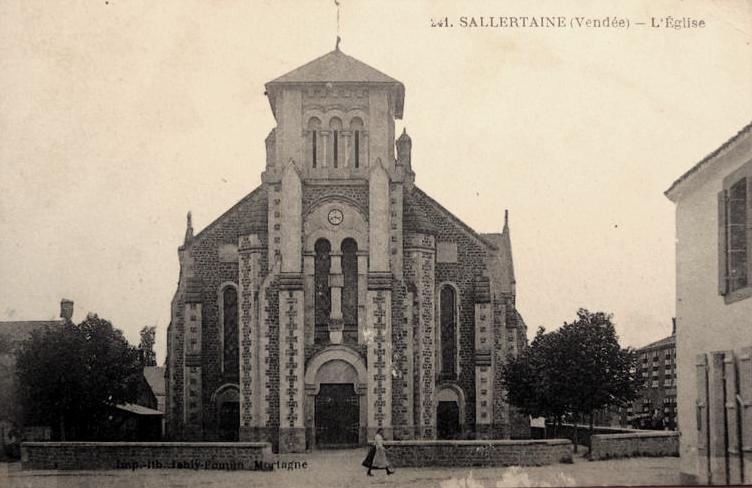 Sallertaine (Vendée) L'église Saint Martin nouvelle CPA