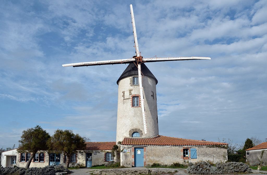 Sallertaine (Vendée) Le moulin de Rairé 