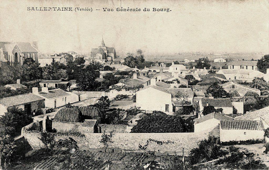 Sallertaine (Vendée) Vue générale CPA