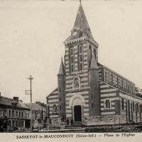 Sassetot le mauconduit seine maritime eglise cpa
