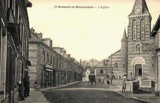 Sassetot le mauconduit seine maritime eglise cpa