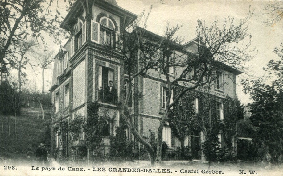 Les Grandes-Dalles, le pensionnat castel Gerber CPA