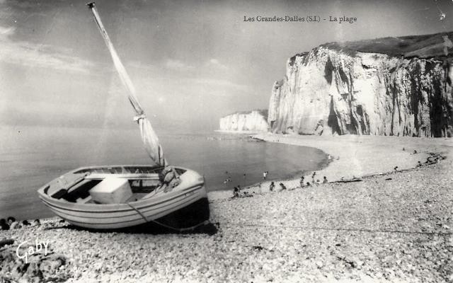 Sassetot le mauconduit seine maritime grandes dalles plage cpa