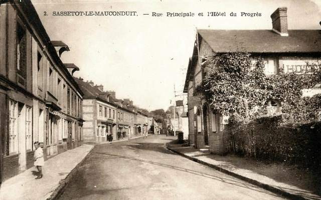 Sassetot le mauconduit seine maritime hotel du progres cpa