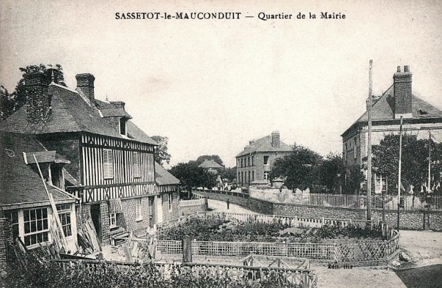 Sassetot le mauconduit seine maritime mairie cpa