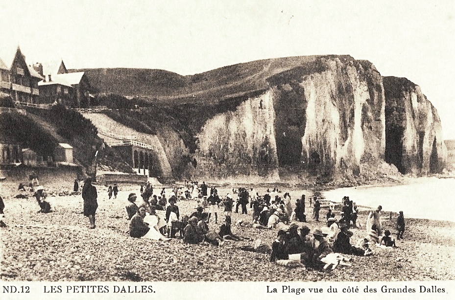 Les Petites-Dalles, la plage CPA