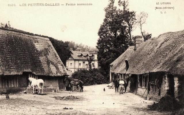 Sassetot le mauconduit seine maritime petites dalles ferme cpa