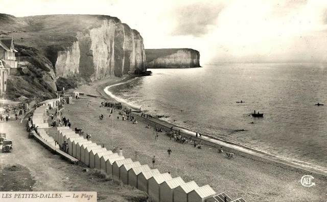 Sassetot le mauconduit seine maritime petites dalles la plage cpa  