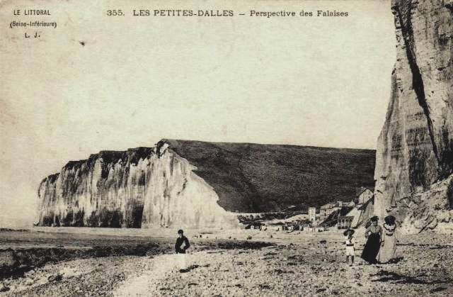 Sassetot le mauconduit seine maritime petites dalles les falaises cpa