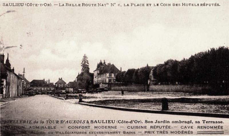 Saulieu (Côte d'Or) L'Hôtel de la tour d'Auxois CPA
