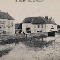 La place de l'abreuvoir CPA