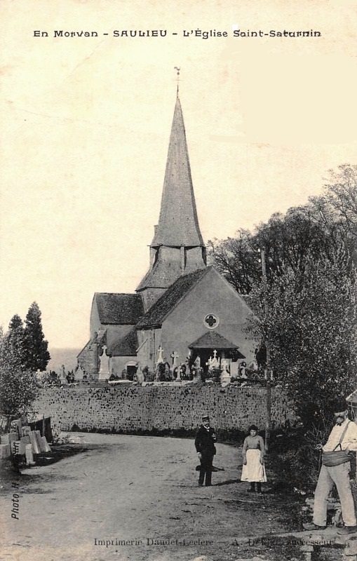 Saulieu (Côte d'Or) Léglise Saint-Saturnin CPA