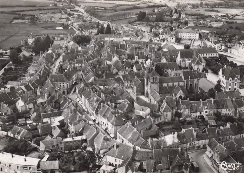 Saulieu (Côte d'Or) Vue aérienne CPA