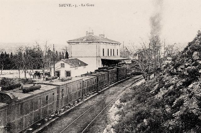La gare (cpa)
