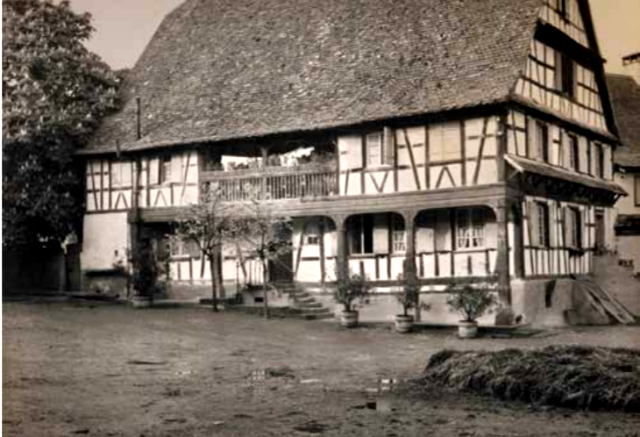 Schnersheim 67 la ferme s jungrote vers 1960 cpa