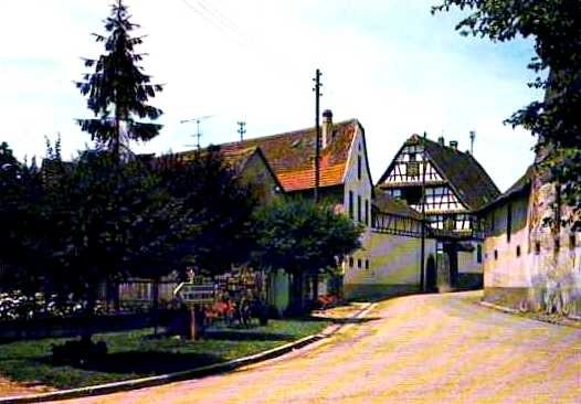 Schnersheim 67 la rue principale cpa