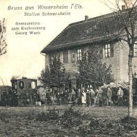 Schnersheim 67 un restaurant cpa