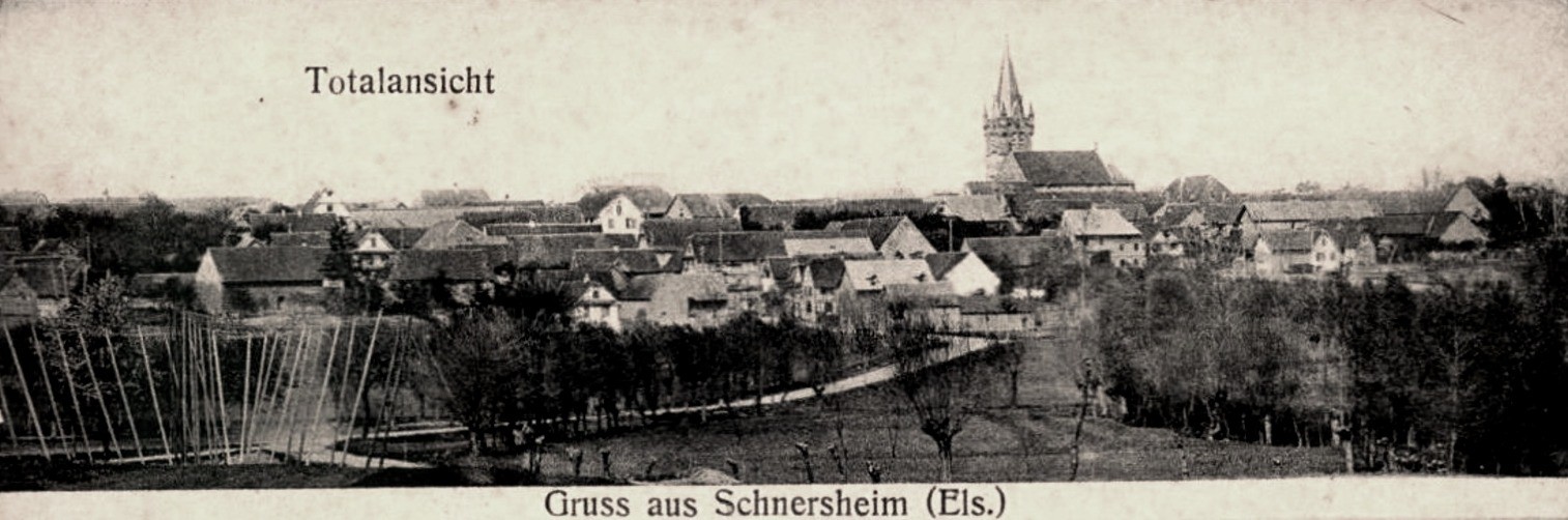 Schnersheim 67 vue generale cpa