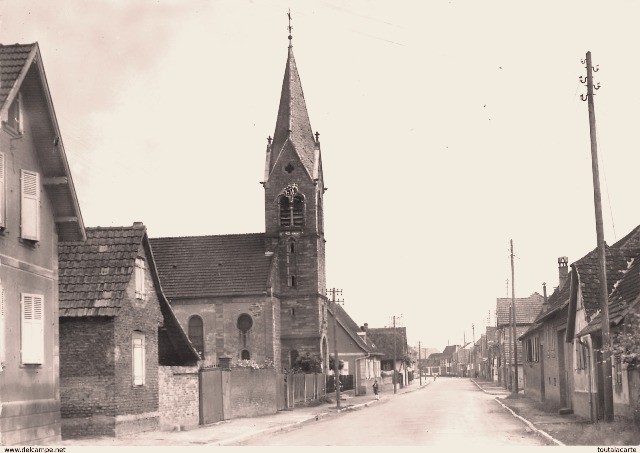 Schwindratzheim 67 l eglise saints pierre et paul cpa