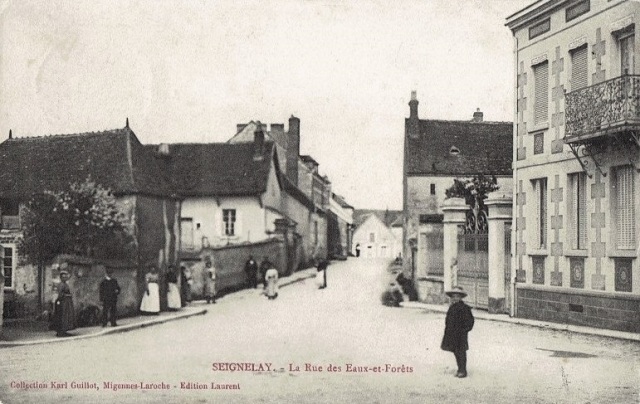 Seignelay (89) La rue des Eaux et Forêts CPA