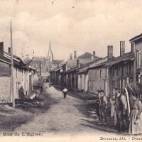 Senuc (08) La rue de l'église CPA